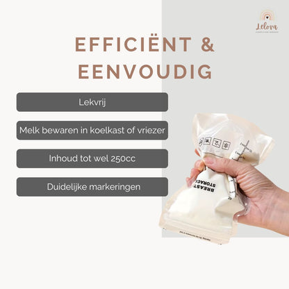Lelova Moedermelk Bewaarzakjes